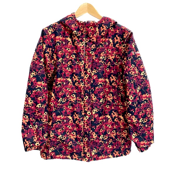 Columbia Raincoat Girls Size XL Floral Arctic Trip II Hooded Omni Tech Jacket - Picture 1 of 15